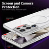 For Samsung Galaxy S25+ 5G Ice Color Magnetic Series TPU Hybrid Acrylic Magsafe Phone Case(Yuanfeng Blue)