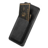 For Samsung Galaxy A55 5G Retro Leather Card Bag Magnetic Phone Case(Black)
