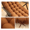 125x48x8cm Thickened Soft Home Recliner Cushions Garden Rocking Chair Cushions(Light Coffee)