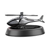 Car-Mounted Solar Rotating Airplane Aromatherapy Ornaments(Gray)