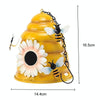 Hanging Parrot Bird House Winter Warm Outdoor Garden Iron Shelter