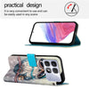 For Redmi K70 Ultra 5G Global 3D Painting Horizontal Flip Leather Phone Case(Grey Owl)