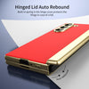 For Samsung Galaxy Z Fold6 Integrated AG Frosted Vacuum Plating Phone Case(Red)