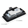 2 PCS White Light Car LED Vanity Mirror Lamp Lights with 18 SMD-3528 Lamps for BMW E60/ E60N/ E61/ E61N/ E90/ E90N/ E91/ E91N/ E92/ E92N/ E70/ E71/ E84/ F25/ X3
