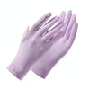 1 Pair XC-14 Riding Driving Sunscreen Anti-UV Fingerless Ice Silk Gloves, Style: Honeycomb (Purple)