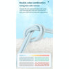 27W PD USB-C / Type-C to 8 Pin Fast Charging Braided Data Cable, Cable Length: 1m(Blue)