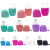 2pcs L-03-01 Face Ice Apparatus Massage Ice Roller Beauty Makeup Silicone Face Ice Tray(Vitality Orange With Hole)