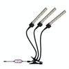 LED Clip Plant Light Timeline Remote Control Full Spectral Fill Light Vegetable Greenhouse Hydroponic Planting Dimming Light, Specification: Three Head US Plug