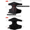 MOTOLSG 2 in 1 Knee Pads Motorcycle Bicycle Riding Warm Fleece Soft Protective Gear (Black White)