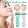 Facial Massager Beauty Instrument Stainless Steel Ice Roller Lift Firming Face  Skin Care Face(Blue)