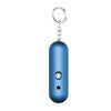 130dB Personal Safety Alarm Keychain, Blue, IP56 Waterproof, LED Light