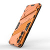 For Samsung Galaxy A56 5G Punk Armor 2 in 1 PC + TPU Shockproof Phone Case with Invisible Holder(Orange)