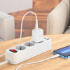 Borofone BN7 PD20W + QC3.0 Dual Ports Travel Charger, EU Plug(White)