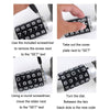 Car Anti-Theft Steering Wheel Retractable Adjustable Code Lock(Black)
