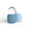 Silicone Wave Pattern Ice Compartment Mould Facial Beauty Massage Pore Shrinking Ice Cube Mold(Blue)