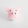 Newborn Babies Photography Clothing Cartoon Pig Shape Woolen Knit Cap, Suitable for age:0-3 Months(Pink)
