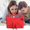 For Huawei MediaPad M6 8.4 Handle Portable EVA Shockproof Anti Falling Protective Case with Triangle Holder(Red)