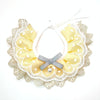 Dog Bib with Pearl Pendant - Adjustable, Lace, Medium