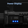 W591 P90 10W Rechargeable Strong LED Flashlight 4-Modes Outdoors Searchlight with Tripod & Output Function