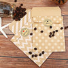 2sets Wave Dot Packaging Kraft Paper Bag Stickers DIY Baking Packaging Gift Bags(G4-40+Thank You Sticker)