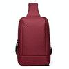 OUMANTU 903 Oxford Cloth Chest Bag Business Casual One-shoulder Crossbody Bag(Red)