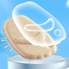 10pairs 4D Sponge Non-slip Forefoot Pad High Heels Mat(Beige)