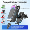 M7 Intelligent Sensing Fast Wireless Charging Car Holder(Black)