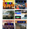 532x90mm Vehicle Rear Window Color Flexible LED Electronic Screen