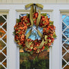 Hydrangea Wreath Door Hanging Artificial Flower Christmas Ornament, Size: 40cm