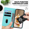 For Realme 13+ Global Cute Cats RFID Leather Phone Case(Green)