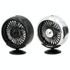 F102 Vehicle Dashboard Multi-function USB Colorful Lights Fan(Silver)