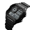 SKMEI 1299 Multifunctional Outdoor Sports Noctilucent Waterproof Digital Display Wrist Watch (Black)