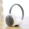 Autumn and Winter Ladies Wild Rabbit Fur Warm Earmuffs, Size:One Size(Gray)