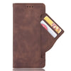 1 For Xiaomi Black Shark 5 RS Skin Feel Calf Texture Card Slots Leather Phone Case(Brown)