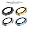 For Xiaomi Poco F6 ENKAY 9H Rear Lens Aluminium Alloy Tempered Glass Film(Gold)