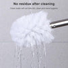 Diamond Shape Base Stainless Steel Long Handle Toilet Brush Toilet Cleaning Brush(Pink)