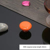 32mm Modern Literary Color Glazed Ceramic Cabinet Drawer Handle(Orange)