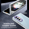 For Samsung Galaxy Z Fold3 5G lce Folding Series Integrated Clear PC Phone Case(Purple)