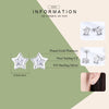 DIY Star Earrings S925 Sterling Silver Earrings