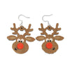 Christmas Element Cartoon Decoration Earrings Shiny Earrings, Spec: Elk