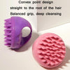 Round Hair Washing Brush Silicone Wet & Dry Multipurpose Massage Brush(Green)