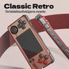 MIYOO A30 Retro Handheld Game Console 2.8 Inch IPS Screen WIFI Linux System Video Games Player 128GB(Red Gold)