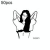 50 PCS Bad Girl Waterproof Dark Tattoo Stickers(CC6371)