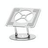 Aluminum Alloy Laptop Stand Notebook Riser with 360 Degree Rotating Base,(Silver)