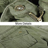 Mens Multi-Pocket Cotton Overalls Casual Sports Pants, Size: 30(Khaki)