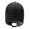Men Winter Warm Hat Outdoor Biking Cold-Proof Ear Protection Cap With Detachable Mask, Size: Free Size(Black + Black Embroidery)