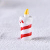 4pcs Christmas Micro Landscape Decorations Resin Craft Gifts Home Decoration Ornaments, Spec: Candle No.4