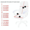 Stretch Chair Cover Office Armrest Lift Computer Chair Seat Cover, Size: L(Happy Christmas Green)
