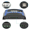 YCX-003 30-100A Solar Charging Controller with LED Screen & Dual USB Port Smart MPPT Charger, Model: 12/24V 50A