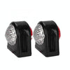 MK-249 10-30V 8LEDs Red And White Truck Round Side Light(Red White)